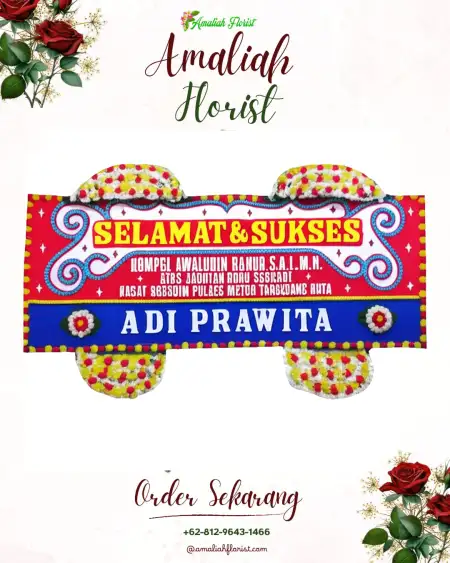 Papan Bunga Ucapan Selamat Mersam