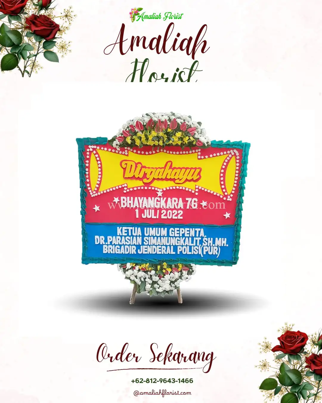 Papan Bunga HUT Ulang Tahun Mersam